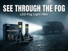 Mistlicht LED HB4 9006 vervangen - HaloVision Turbo 6000K helder wit