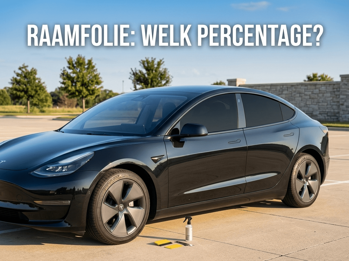 Auto raamfolie aanbrengen: welk tintpercentage moet je kiezen? - VCTparts.nl