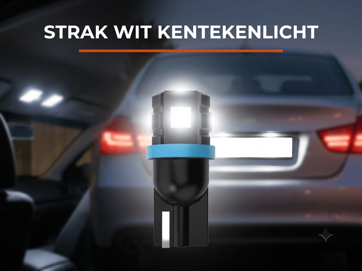 T10 LED kentekenverlichting en interieur vervangen: in 5 minuten klaar - VCTparts.nl