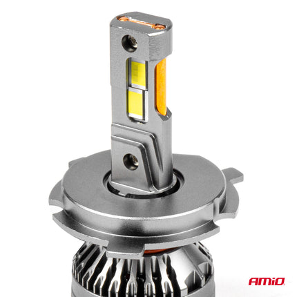 AMiO LED Koplampen HP-serie H4/H19 12-24V Dimlichten Wit - VCTparts.nl