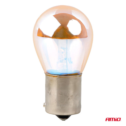 AMiO LumiTec PY21W Amber Chrome Halogeen Autolampen – BAU15s 12V 21W (2 stuks)
