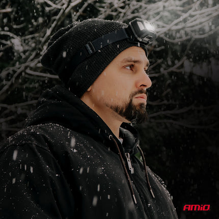 AMiO LED Hoofdlamp 2xXPG+10SMD 1800mAh SUPER BRIGHT – USB Oplaadbaar Met Multi-Lichtmodi - Voor Outdoor Workshop en Noodsituaties