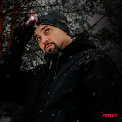 AMiO LED Hoofdlamp 2xXPG+10SMD 1800mAh SUPER BRIGHT – USB Oplaadbaar Met Multi-Lichtmodi - Voor Outdoor Workshop en Noodsituaties