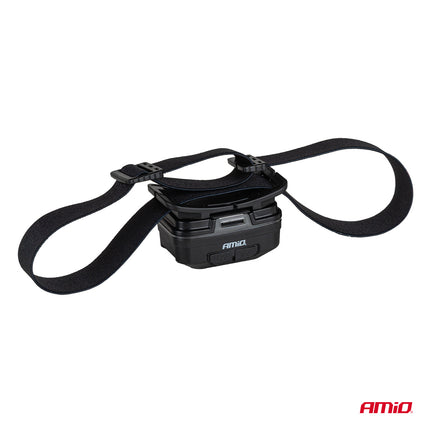 AMiO LED Hoofdlamp 2xXPG+10SMD 1800mAh SUPER BRIGHT – USB Oplaadbaar Met Multi-Lichtmodi - Voor Outdoor Workshop en Noodsituaties