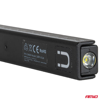 AMiO LED Inspectielampen Set 10x XTE+SMD 600mAh met Compact Ontwerp - USB Oplaadbaar en Multi-Lichtmodi - Voor Werkplaats Shop en Noodsituaties