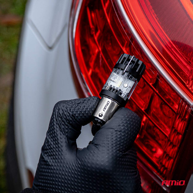 AMiO LED Lamp LumiTec BAY15D P21/5W 12V FULL CANBUS – Helder Wit LED Vervanger (1 stuk)