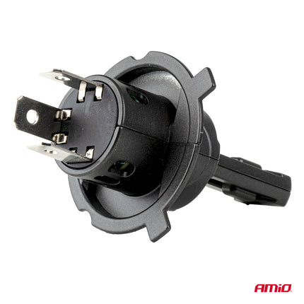 Amio LED Headlights Hybrid Series H7 (H18) White 6000K - 5600lm Canbus 60W