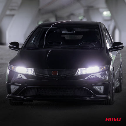 Amio LED Headlights Hybrid Series H7 (H18) White 6000K - 5600lm Canbus 60W