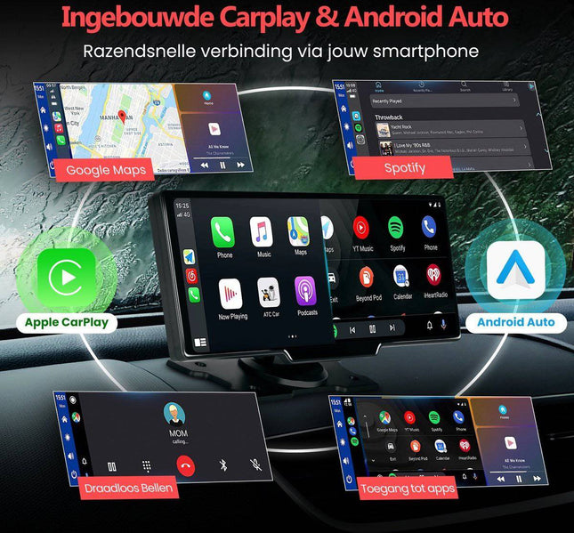 10 - inch draadloos navigatiesysteem met Apple CarPlay en Android Auto (kopie) - VCTparts.nl