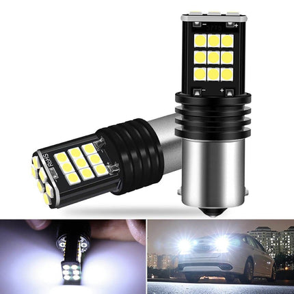 VCTparts 1156 BA15s LED Achterlicht P21W - Wit (set) NORGOS 1