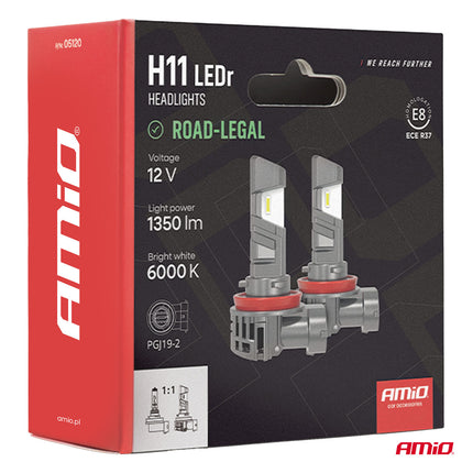 AMiO LEDr H11 LED lampen E-keurmerk Verpakking