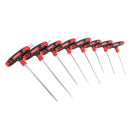 AMiO T-Greep Inbussleutel Set 8-delig CR-V Haakse Inbussleutels 2-10mm Imbus Hey Key