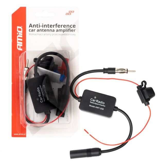Anti-interferentie antenneversterker 12V AMIO-04133