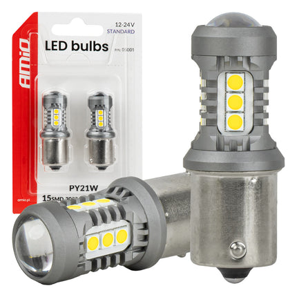 AMiO BAU15S PY21W LED Wit Verpakking