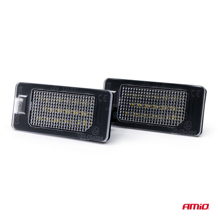 AMiO LED Kentekenverlichting CLP02 voor BMW E/F Serie – Canbus Foutvrij – Plug en Play Set van 2 Nummerplaatverlichting