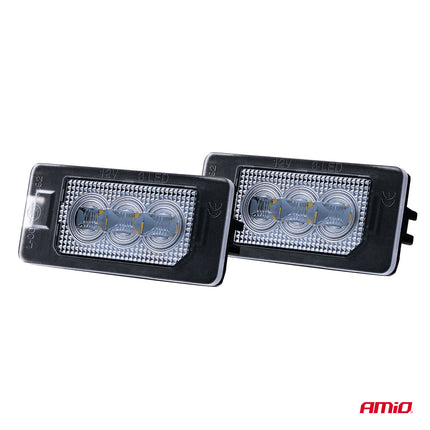 AMiO LED Kentekenverlichting CLP03 HP VAG – High Power LED – Canbus Foutvrij – Plug en Play Set van 2 Nummerplaatverlichting Lampen Seat Skoda Audi Volkswagen VW
