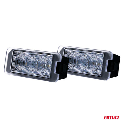 AMiO LED Kentekenverlichting CLP12 HP MAN, SEAT en VW – Set van 2 - High Power LED - Nummerplaatverlichting Lampen voor VAG, Porsche en Audi