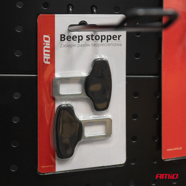 Amio Sordel Clip Alarm Stopper Setper de 2 pièces Black Silver