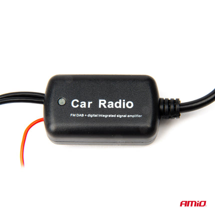 Antenne signaalversterker 12V DAB/FM AMIO-04134