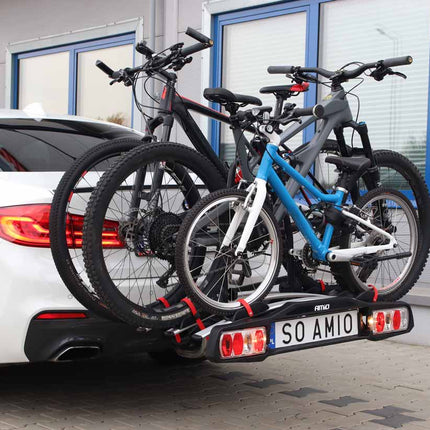 Fietsendrager trekhaak kantelbaar 3 fietsen TBC-01/3 AMIO-02583