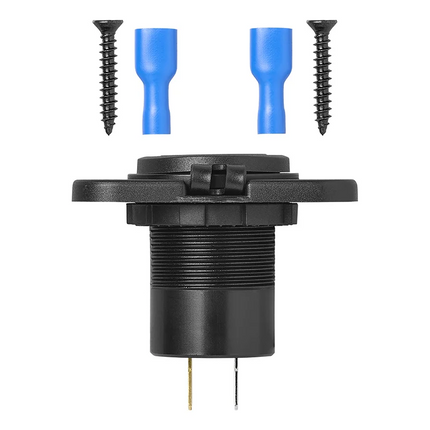 ProPlus USB Snellader Inbouw Type C 2 Weg 12V 24V met Montageplaat