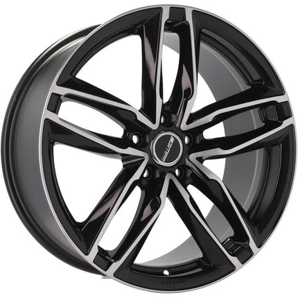 4 Velgen 17 inch ATOM MB Gepolijst Zwart 5x112 ET45 66.5 Geschikt voor Audi, Volkswagen, Skoda, SEAT - VCTparts.nl