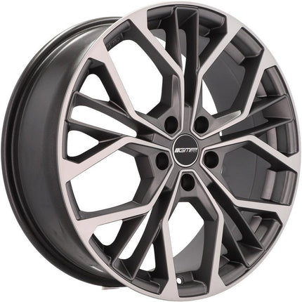 4 Velgen 17 inch MATISSE MGM Gepolijst Mat Grafiet 5x112 ET45 66.5 Geschikt voor Audi, Volkswagen, Skoda, SEAT - VCTparts.nl