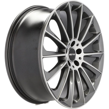 VCTparts 4 Velgen 17 inch STELLAR 5x112 ET45 66.5 Polished Graphite MG - Passend voor Audi Volkswagen Mercedes Seat Skoda Ladnefelgi 4