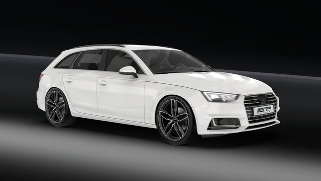 4 Velgen 18 inch ATOM MG Gepolijst + Grafiet 5x112 ET35 66.5 Passend voor Audi, Volkswagen, Mercedes - VCTparts.nl