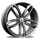 VCTparts 4 Velgen 18 inch ATOM MG Gepolijst + Grafiet 5x112 ET35 66.5 Passend voor Audi, Volkswagen, Mercedes Ladnefelgi 1