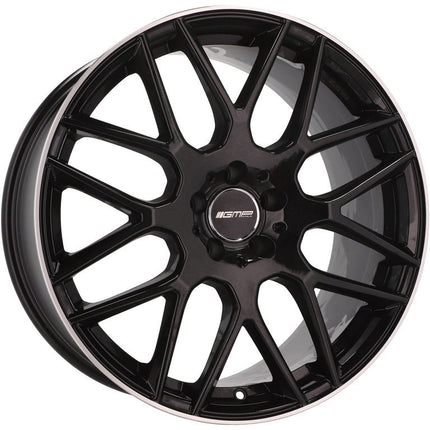 4 Velgen 18 inch BERGHEM BLP Zwart met Rand 5x112 ET35 66.5 Geschikt voor Audi, Volkswagen, Skoda, SEAT - VCTparts.nl