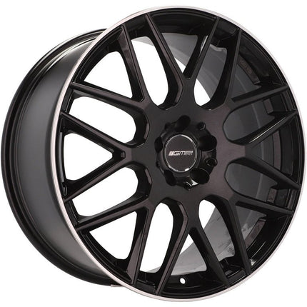 4 Velgen 18 inch BERGHEM BLP Zwart met Rand 5x112 ET45 66.5 Passend voor Audi, Volkswagen, Mercedes - VCTparts.nl