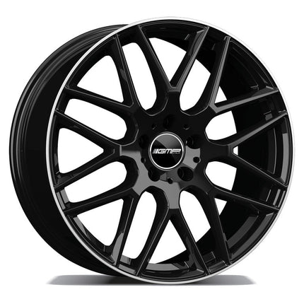 4 Velgen 18 inch BERGHEM BLP Zwart met Rand 5x112 ET45 66.5 Passend voor Audi, Volkswagen, Mercedes - VCTparts.nl