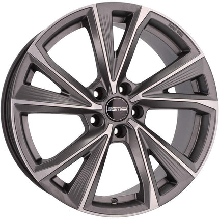 4 Velgen 18 inch EVENTO MGM Mat Grafiet Gepolijst 5x112 ET45 66.5 Geschikt voor Audi, Volkswagen, Skoda, SEAT - VCTparts.nl