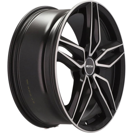 4 Velgen 18 inch FASTEN MB Gepolijst Zwart 5x112 ET35 66.5 Geschikt voor Audi, Volkswagen, Skoda, SEAT - VCTparts.nl