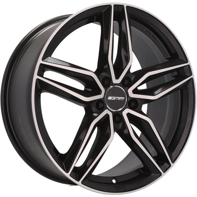 4 Velgen 18 inch FASTEN MB Gepolijst Zwart 5x112 ET35 66.5 Geschikt voor Audi, Volkswagen, Skoda, SEAT - VCTparts.nl