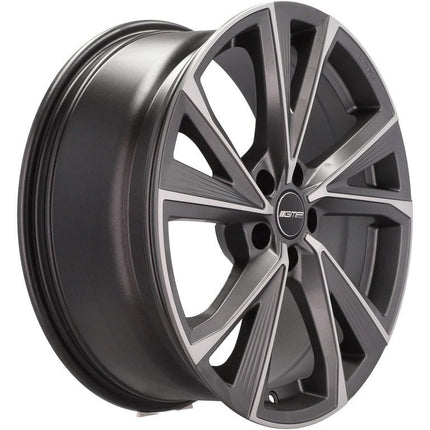 4 Velgen 18 inch Gepolijst Mat Grafiet 5x112 ET35 66.5 - Passend voor o.a. Audi, Mercedes, Volkswagen - VCTparts.nl