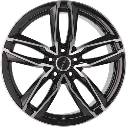 4 Velgen 18 inch Gepolijst Zwart 5x112 ET35 66.5 - Passend voor o.a. Audi, Volkswagen, Mercedes - VCTparts.nl
