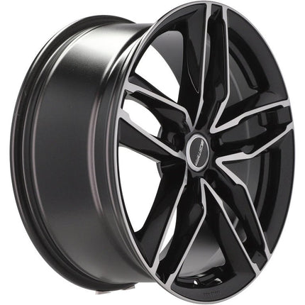 4 Velgen 18 inch Gepolijst Zwart 5x112 ET45 66.5 - Passend voor o.a. Audi, Mercedes, Volkswagen - VCTparts.nl