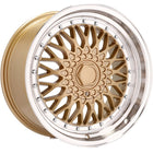 4 Velgen 18 inch Goud met Zilveren Rand 10x112/120 ET35 72.6 - Passend voor Mercedes, Audi, BMW - VCTparts.nl