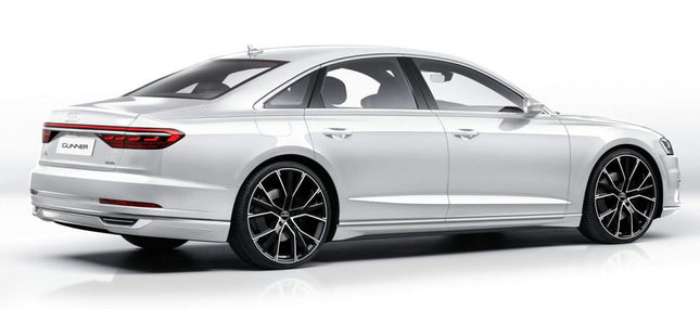 4 Velgen 18 inch GUNNER MB Gepolijst Zwart 5x112 ET35 66.5 Geschikt voor Audi, Volkswagen, Skoda, SEAT - VCTparts.nl