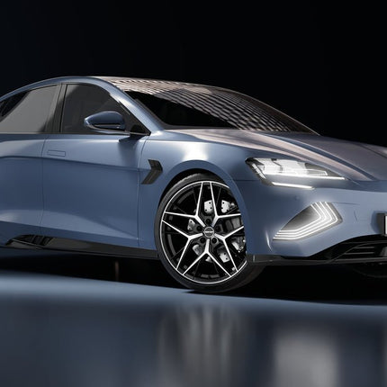 4 Velgen 18 inch LUNICA MGM Gepolijst + Mat Grafiet 5x112 ET30 66.5 Passend voor Audi, Volkswagen, Mercedes - VCTparts.nl