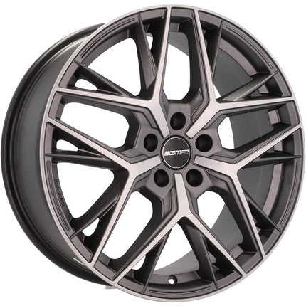 4 Velgen 18 inch LUNICA MGM Gepolijst + Mat Grafiet 5x112 ET30 66.5 Passend voor Audi, Volkswagen, Mercedes - VCTparts.nl