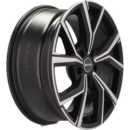 4 Velgen 18 inch MENTOR MB Gepolijst Zwart 5x112 ET45 57.1 Geschikt voor Audi, Volkswagen, Skoda, SEAT - VCTparts.nl