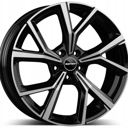 4 Velgen 18 inch MENTOR MB Zwart Gepolijst 5x112 ET45 57.1 Geschikt voor Audi, Volkswagen, Skoda, SEAT - VCTparts.nl