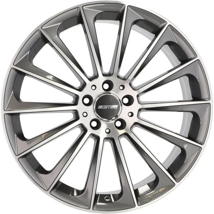 4 Velgen 18 inch Polished Graphite 5x112 ET35+45 66.5 - Passend voor o.a. Audi, Mercedes, Volkswagen - VCTparts.nl