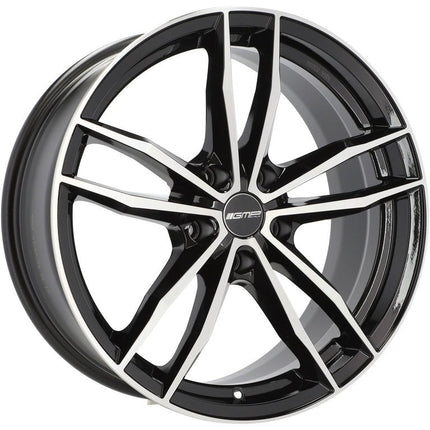 4 Velgen 18 inch SWAN MB Gepolijst Zwart 5x112 ET30 66.5 Geschikt voor Audi, Volkswagen, Skoda, SEAT - VCTparts.nl