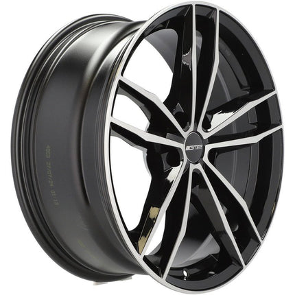 4 Velgen 18 inch SWAN MB Gepolijst Zwart 5x112 ET30 66.5 Geschikt voor Audi, Volkswagen, Skoda, SEAT - VCTparts.nl