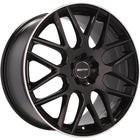 4 Velgen 18 inch Zwart met Rand 5x112 ET35 66.5 - Passend voor o.a. Audi, Volkswagen, Mercedes - VCTparts.nl