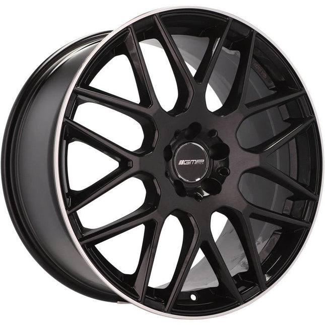 4 Velgen 18 inch Zwart met Rand 5x112 ET35 66.5 - Passend voor o.a. Audi, Volkswagen, Mercedes - VCTparts.nl